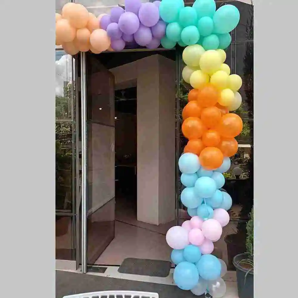 Pastel Balloon Decor with Helium Balloons Bangalore